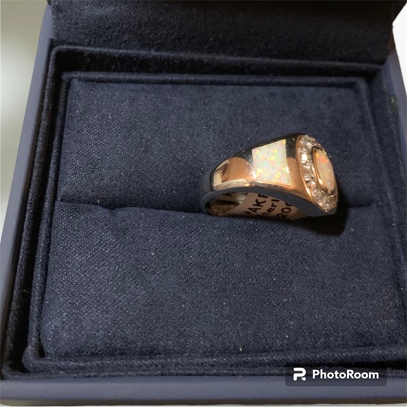 NWT Opal and CZ Ring- Kalifano Stores **SALE - Picture 6 of 7